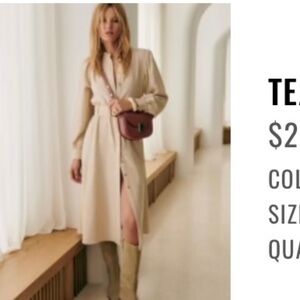 Sezane Teane dress size 46 (14 US)
